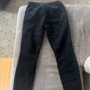 Gap velvet side zip leggings